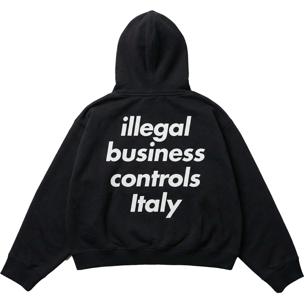 ASH KINGSIZE - ILLEGAL BUSINESS CONTROLS ITALY - POCKET HOODIE