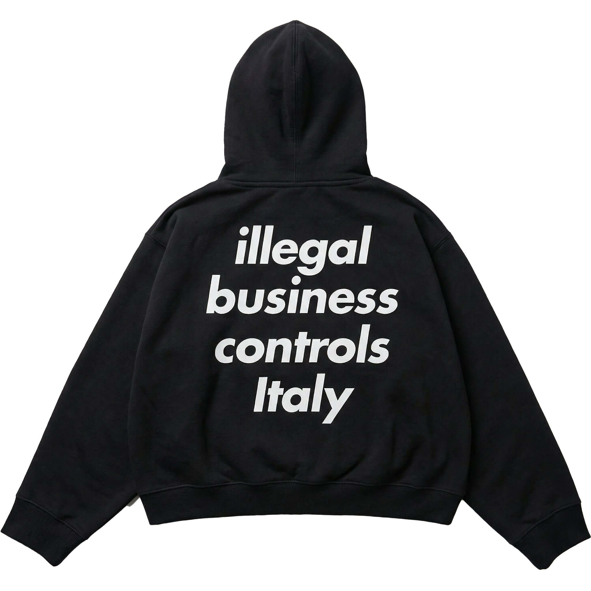 ASH KINGSIZE - ILLEGAL BUSINESS CONTROLS ITALY - POCKET HOODIE
